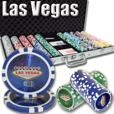 China NEW 750 PC of ABS Las Vegas Poker Chips Set 12 Gram ABS Aluminum Case for sale