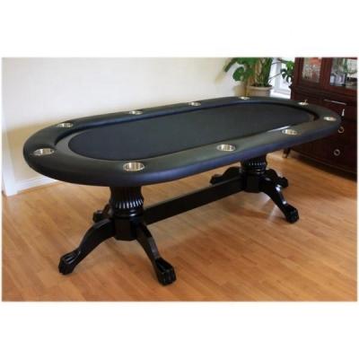 China Casino Texas Holdem High Quality Wooden Texas Hold'em Poker Table Casino Game Poker Table for 10 Players for sale