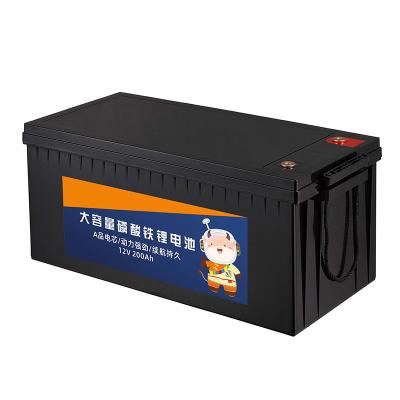 China Factory Direct Customized LiFePO4 Rechargeable 12v Battery 100ah Lithium Iron Phosphate 200ah LFP Battery GP1004-3 for sale