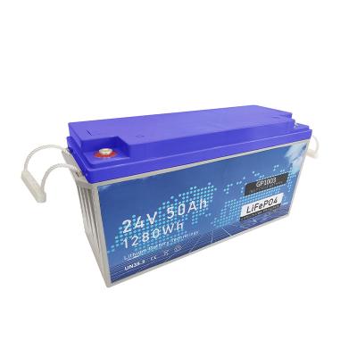 China LiFePO4 12V 24V 50ah 80ah 100ah 120ah 150ah 200ah 240ah 280ah Rechargeable Lithium Ion Phosphate Battery System Pack GP1003 for sale