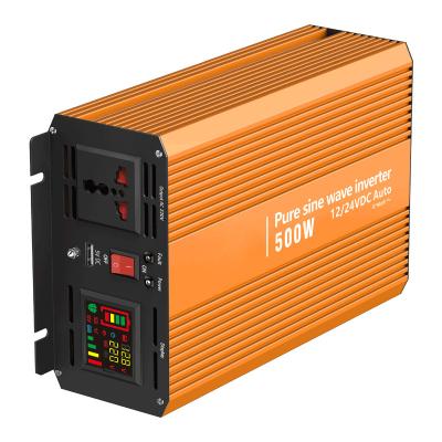 China Inverter 12V 24V 500W 1000W Inversor 4000 Car Power Inverter 110V 220V 3000W 48V Inversora Pure Sine Wave Inverter 24*15*8cm for sale