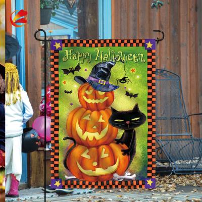 China Holiday Resort Halloween Flag Sublimation Hotel and Garden Flag Yard Yard Flag for sale