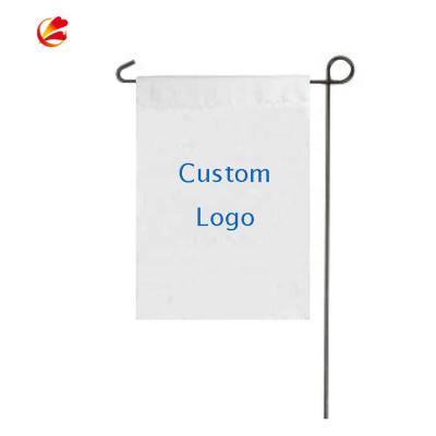 China Wholesale FLYING 12x18 Inch Sublimation Blank Stock 30x45cm White Garden Flag Double Sided Garden Flag for sale