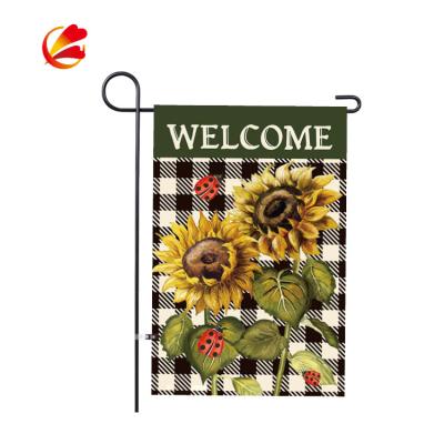 China Garden Sunflower Mix FLYING Flag Floral 12.5 x 18 Inch Fall Decorative Flower Summer Garden Flag Wholesale for sale