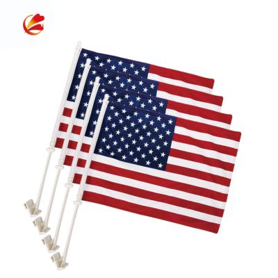 China FLY OEM High Quality And Durable Custom Plastic Car Window Flag Pole for sale