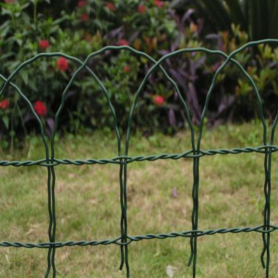 China Easily Assembled Decorative PVC Coated Border Barrier Garden Fence Lawn Edging for sale