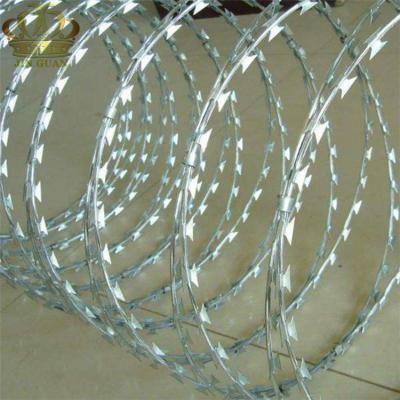 China High Quality Iron Wire Razor Barbed Wire / Concertina Razor Wire for sale