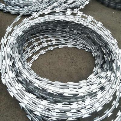 China best selling iron wire razor wire galvanized concertina razor wire razor barbed wire for sale