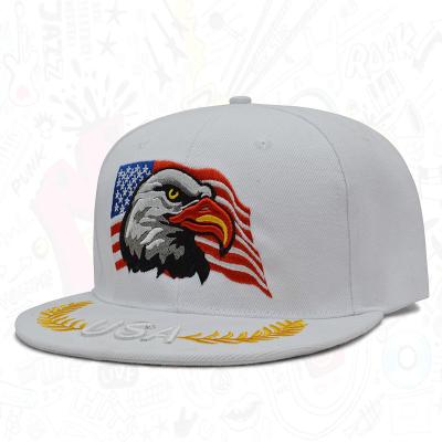 China New 2022 COMMON Eagle Design 6 Panels 3D Embroidered Logo Baseball Snapback Gorras Hats Hats With Custom Logo for sale