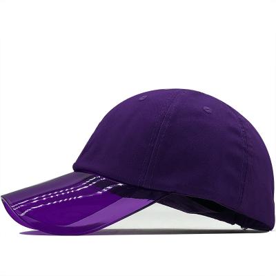 China JOINT Fashion Design Blamk Spring Summer Outdoor Transparent Brim Baseball Trucker Hats for sale