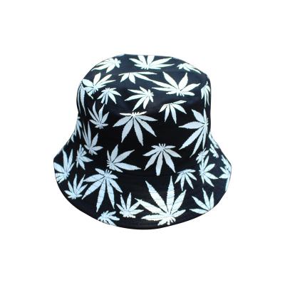 China Fashion wholesale high quality cotton big brim hat double sided weared sunscreen summer style bucket hats foldable bulk for sale