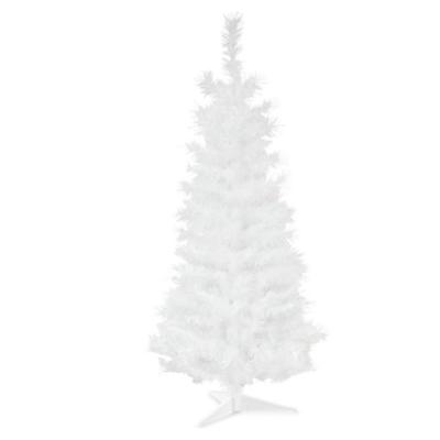 China Seasonal Decoration Best Quality With Competitive White Plastic Assembled PVC Artificial Christmas Tree With Plastic Foot For Special Christmas Decor for sale