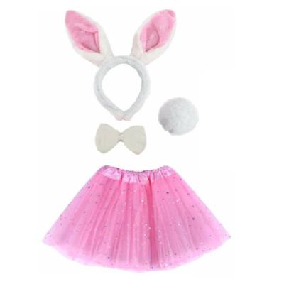 China Best Hot Selling Girls Anti-wrinkle Star Stamping Ballet Tutu Skirt For Kids Dance Party Costume Easter Party Pink Girl's Tutu Skirt Set for sale