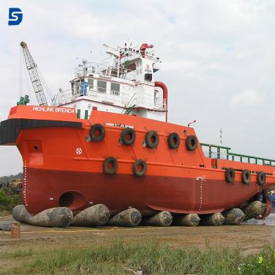 China From 6.0m to 24m Shunhang brand Marine Rubber Airbags for boat launch and slipway for sale