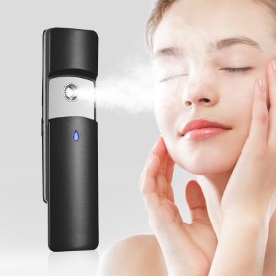 China Wholesale Electric Portable Ultrasonic Facial Sprayer Black Micro USB DEEP CLEANSING USB Ozone Mister for sale