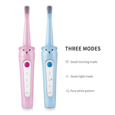 China Battery Operated Waterproof Electric Children's Sonic Toothbrush With Cap for sale