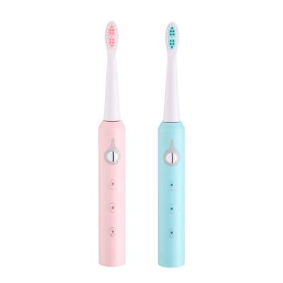 China 2 Minute Battery Operated Waterproof Auto Stop Dental Care Sonic Vibration Electric Toothbrush with 6 Speeds for sale