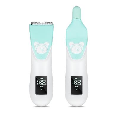 China Low Noise Electric Rechargeable Detachable Clippers Shaver Professional Low Noise Baby Hair Trimmer For Baby for sale