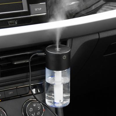 China Feel Comfortable 100ML Black Color Led Aroma Diffuser Small Lightweight Portable Mini USB Car Air Humidifier for sale