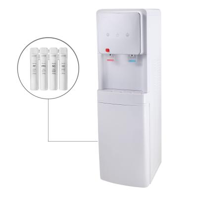 China Hotel Automatic Filterpur Household Cooling Water Dispenser Automatic Hot Cold RO Porcelain for sale