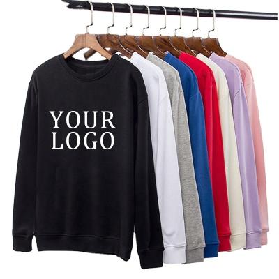 China Low Moq Plain Logo Sleeve Cotton Polyester Man Hoodies Crewneck Custom Sweatshirts Men's Anti-Wrinkle Long Hoodies for sale