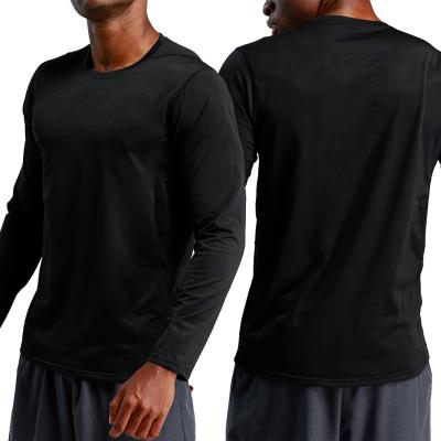 China Aimpact Anti Wrinkle Anti Wrinkle Spandex Fitness Exercise Crewneck Sweatshirt Men for sale