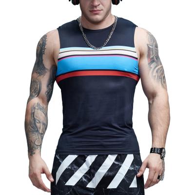 China Loose Anti-wrinkle Breathable QUICK DRY Men's Workout Fails Workout Top Mens Vests for sale