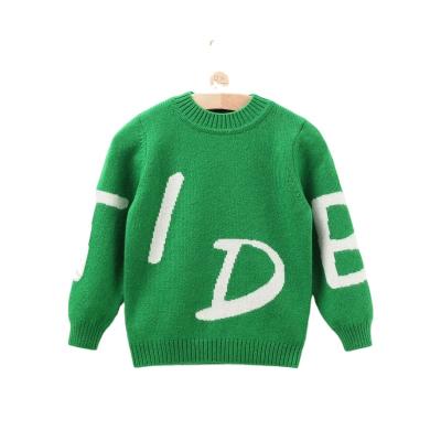 China Custom Baby Knitted Sweater Breathable Autumn Winter Cartoon Letter Cashmere Sweaters OEM&ODM Jacquard Cashmere Jumper Sweater for sale