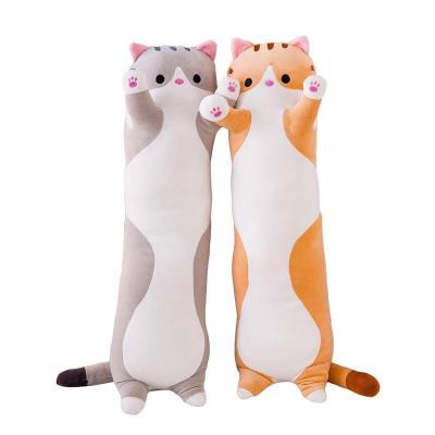 China Cute Cat Plush Kawaii Body Pillow Cat Stuffed Animals Soft Plushies Kitten Throw Pillow Doll Big Cute Animal Doll Toys Gift for Girlfriend for sale