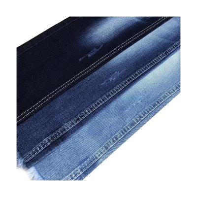 China Shrink-Resistant 10.5Oz Dk Indigo Mid Stretch 91% Cotton 7% Polyester Import Denim Washed Fabric for sale