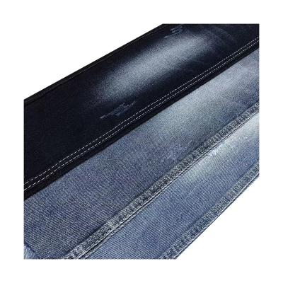 China Shrink-Resistant China Wholesale Stock Lot Woven Blue 9.8Oz Dk Indigo Mid Stretch Pure Denim Fabric Stretch for sale