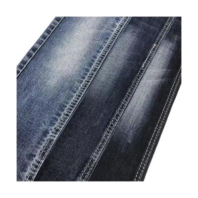 China Shrink-Resistant 10.4Oz Indigo+Lt Grey Mid Stretch Textile Denim Fabric Non-Strech For Denim Pants for sale