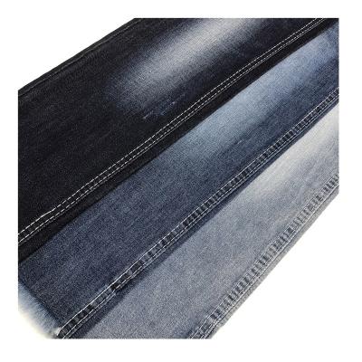 China Shrink-Resistant Wholesale Selvedge 8.1Oz Starry Sky Hemp Dk Indigo Mid Stretch Cotton Denim Fabric 8.1Oz Materials for sale