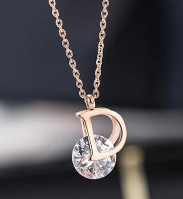 China Rose Gold Plated Wholesale Fashion Women's Jewelry Men's Necklaces Business Gift Wedding Simple Simple Trendy Chain Party Unisex Technology for sale