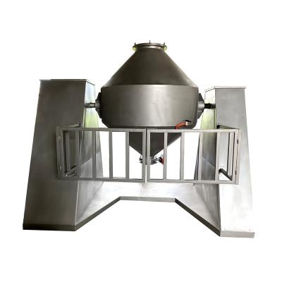 China Powder 40 Degree Food Drying Double Cone Paddle Mixing Rotary Drum Vacuum Well Tumble Drier Mixer for sale