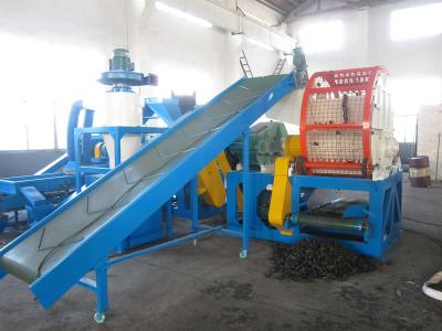 China 48KW PE / Rubber Waste Tyre Recycling Machine Line , CE SGS for sale