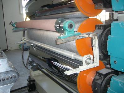 China Low Noise 3 Roll Paper Calender Machine With 1600mm Width PVC Sheet for sale