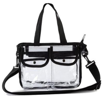 China Logo Fashion Transparent Custom Zipper Eva Cosmetic Travel Bag For Women for sale