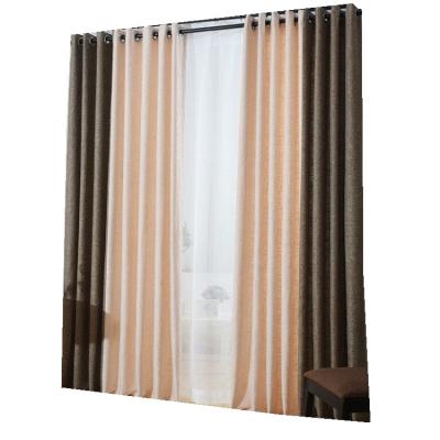 China 2019 Modern Blackout Curtain Blackout Grommet Canvas Curtain For Living Room for sale