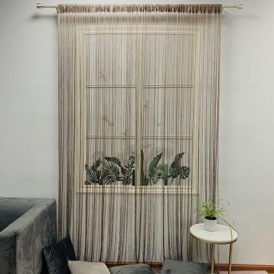 China Decorative Blackout String Spaghetti Fringe Curtain For Design String Curtain Home Divider Hall Lobby Decor Home Wedding for sale