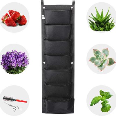 China High Quality Felt Vegetable Growing Garden Raytop Grow Bag 7 Pockets Manufacturer Felt Hanging Planter Vertical Garden Grow Bags for sale