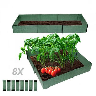 China New Style Raytop Vegetable Growing Detachable Fence Diy Farm Garden Vegetable Pots Polygonal Flower Bed Planting Plastic Fence for sale