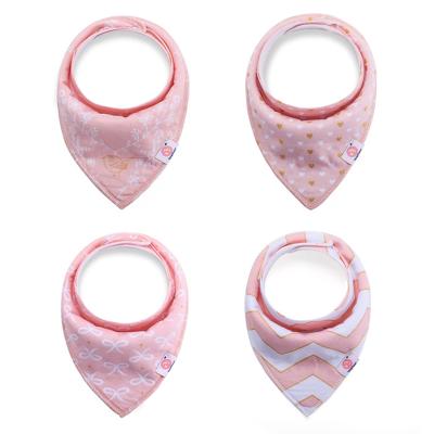 China Wholesale INS Baberos Babadores Cotton Toddler Girl Organic Drool Babies Bib Set Waterproof Simple Bandana Baby Bibs for sale