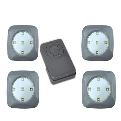 China Factory Promotion Battery Power LED Door Lamp Switch Puck Light Portable Accent Cabinet/Wardrobe Modern Cordless Light for sale