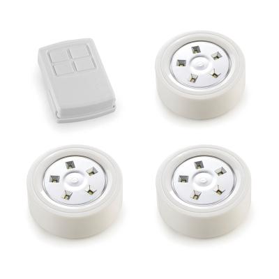 China Promotion LED Small Battery LED Puck Light Passed Factory CE RoHS Wireless Remote Control FCC for sale