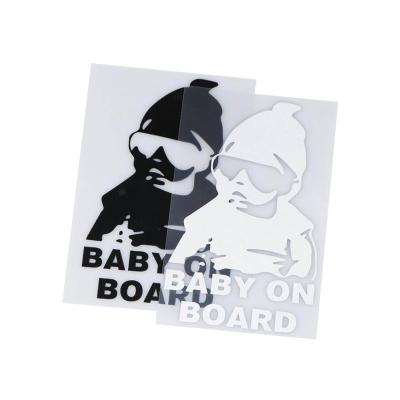 China Custom Water Based Glue Logo Baby/Hot Melt Glue/Removable Glue On Board Vinyl Transfer Decal Stickers for sale