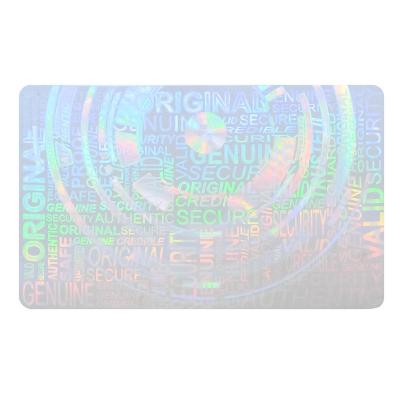 China Waterproof Custom Transparent Drivers License State ID Card Hologram Overlay for sale