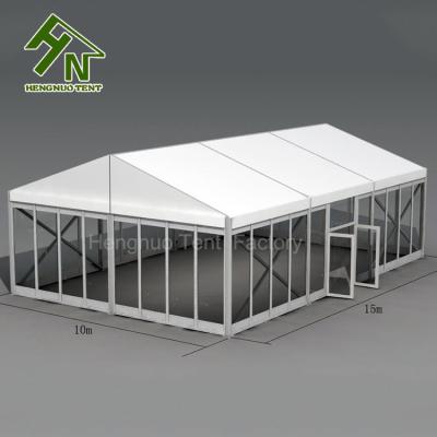 China Flame Redartant/water proof/outdoor event glass marquee windpoof 10x15m aluminum wedding party tent for sale for sale