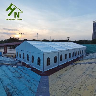 China Flame Redartant/water proof/temporary vaccine injection large aluminum windpoof use tent Guangzhou A-frame with clear window for sale