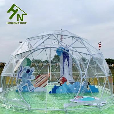 China Waterproof 3.5m diameter PVC outdoor transparent design clear dome garden igloo tent for sale for sale